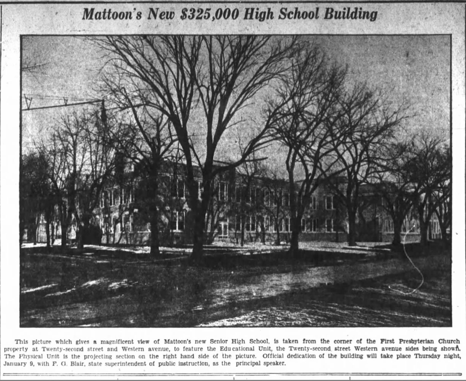 Mattoon's new $325,000 high school building